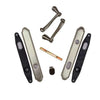 Andersen Whitmore Style (Double Active) Exterior Hardware Set in Satin Nickel - Half Kit | windowpartshop.com.