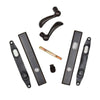 Andersen Yuma Style (Double Active) Exterior Hardware Set in Distressed Bronze - Half Kit | windowpartshop.com.