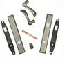 Andersen Yuma Style (Double Active) Exterior Hardware Set in Distressed Nickel - Half Kit | windowpartshop.com.