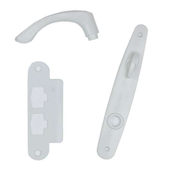 Andersen Tribeca Style (Single Active) Interior Hardware Set in White - Left Hand - Half Kit | windowpartshop.com.