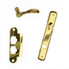 Andersen Newbury Style (Single Active) Interior Hardware Set in Bright Brass - Left Hand - Half Kit | windowpartshop.com.