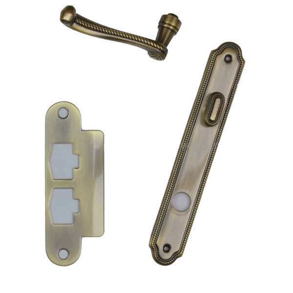 Andersen Whitmore Style (Single Active) Interior Hardware Set in Antique Brass - Left Hand - Half Kit | windowpartshop.com.