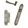 Andersen Whitmore Style (Single Active) Interior Hardware Set in Antique Brass - Right Hand - Half Kit | windowpartshop.com.