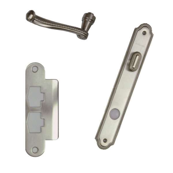 Andersen Whitmore Style (Single Active) Interior Hardware Set in Satin Nickel - Right Hand - Half Kit | windowpartshop.com.