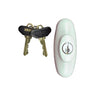 Andersen Tribeca Style - Exterior Keyed Lock with Keys (Left Hand)  in Stone | windowpartshop.com.