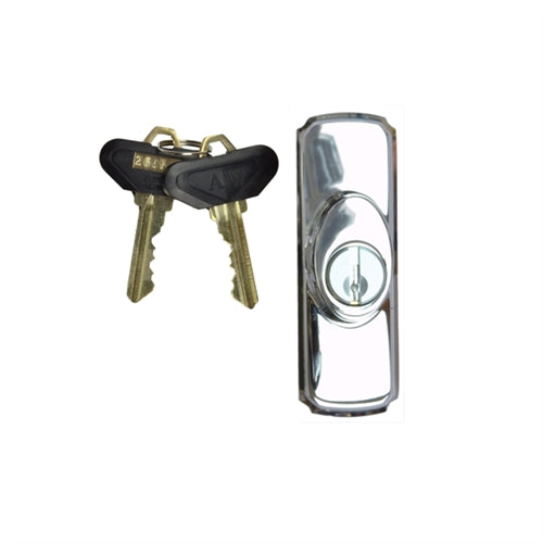 Andersen Newbury Style - Exterior Keyed Lock with Keys (Left Hand) in Polished Chrome | windowpartshop.com.