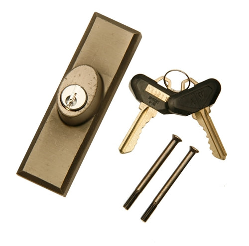 Andersen Yuma Style - Exterior Keyed Lock with Keys (Right Hand) in Distressed Nickel | windowpartshop.com.