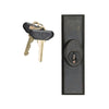 Andersen Yuma Style - Exterior Keyed Lock with Keys (Left Hand) in Distressed Bronze | windowpartshop.com.