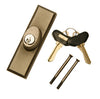 Andersen Yuma Style - Exterior Keyed Lock with Keys (Left Hand) in Distressed Nickel | windowpartshop.com.