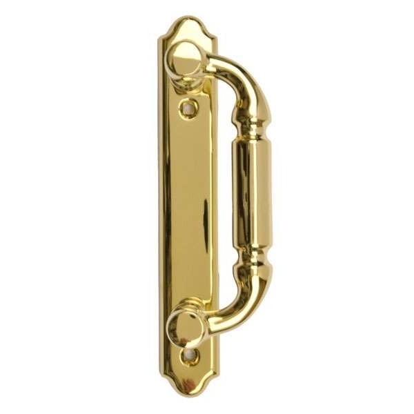 Andersen Covington Style Handle (Left Hand Interior or Right Hand Exterior) in Bright Brass Finish | windowpartshop.com.