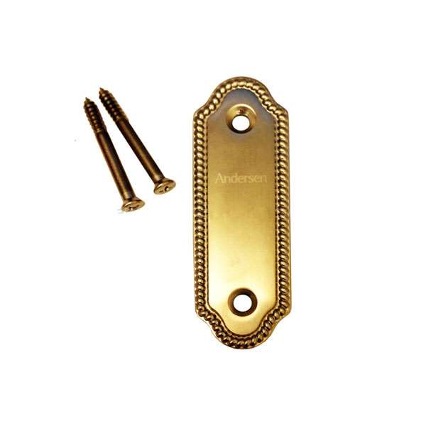 Andersen Whitmore Style Cover Plate in Bright Brass | windowpartshop.com.