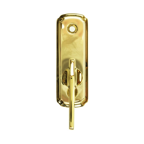 Andersen Newbury Style Gliding Door Thumb Latch in Bright Brass | windowpartshop.com.