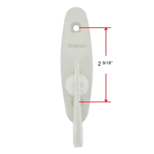 Andersen Tribeca Style Gliding Door Thumb Latch in White Color | windowpartshop.com.