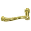 Andersen Whitmore Style Lever Handle (Left Hand) in Bright Brass | windowpartshop.com.