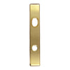 Andersen Anvers Style (Active-Panel) Exterior Escutcheon Plate in Bright Brass finish | windowpartshop.com.