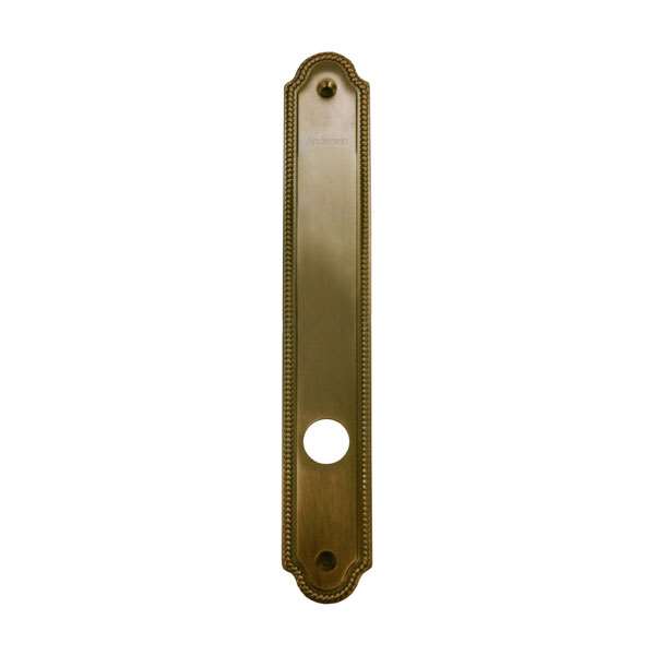 Andersen WhitmoreÿStyle (Passive-Panel) Interior Escutcheon Plate in Antique Brass finish | windowpartshop.com.