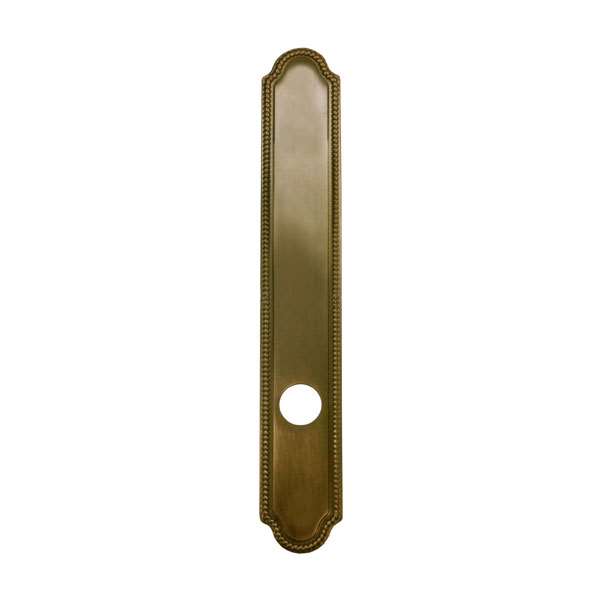 Andersen WhitmoreÿStyle (Passive-Panel) Exterior Escutcheon Plate in Antique Brass finish | windowpartshop.com.