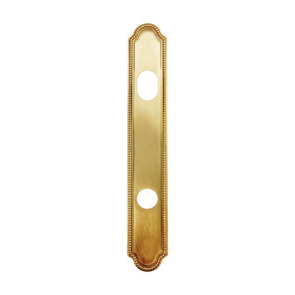 Andersen WhitmoreÿStyle (Active-Panel) Exterior Escutcheon Plate in Bright Brass finish | windowpartshop.com.