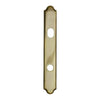 Andersen Covington Style (Active-Panel) Exterior Escutcheon Plate in Antique Brass finish | windowpartshop.com.