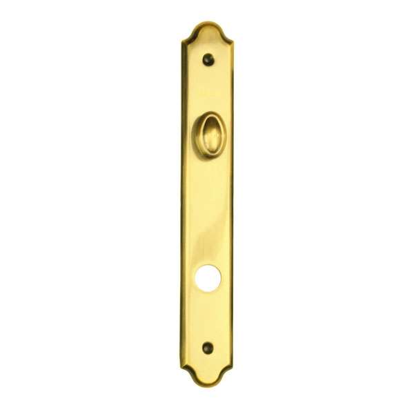 Andersen Covington Style (Active-Panel) Interior Escutcheon Plate in Bright Brass finish | windowpartshop.com.