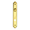 Andersen Covington Style (Active-Panel) Interior Escutcheon Plate in Bright Brass finish | windowpartshop.com.