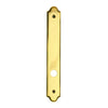 Andersen Covington Style (Passive-Panel) Interior Escutcheon Plate in Bright Brass finish | windowpartshop.com.