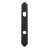 Andersen Encino Style (Active-Panel) Exterior Escutcheon Plate in Distressed Bronze finish | windowpartshop.com.