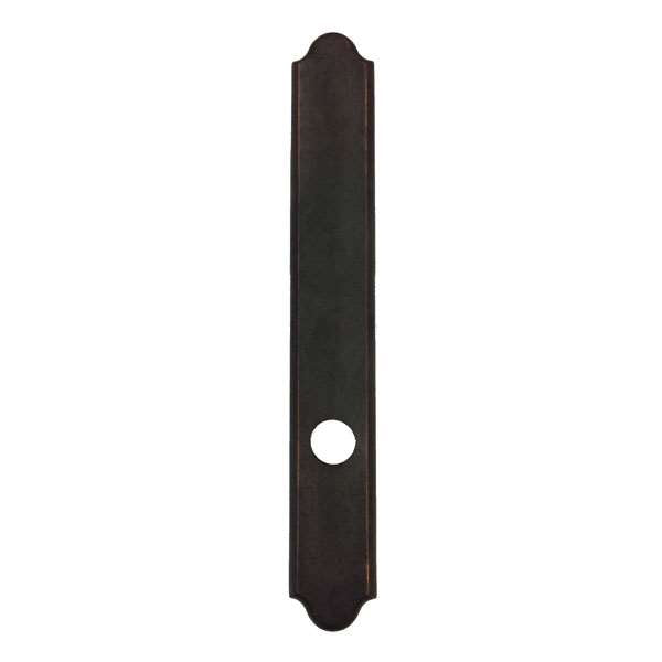 Andersen Encino Style (Passive-Panel) Exterior Escutcheon Plate in Distressed Bronze finish | windowpartshop.com.