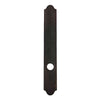 Andersen Encino Style (Passive-Panel) Exterior Escutcheon Plate in Distressed Bronze finish | windowpartshop.com.