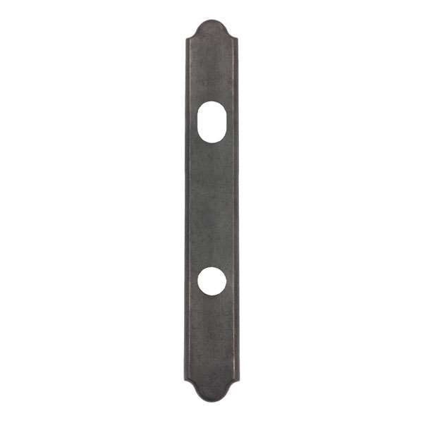 Andersen Encino Style (Active-Panel) Exterior Escutcheon Plate in Distressed Nickel finish | windowpartshop.com.