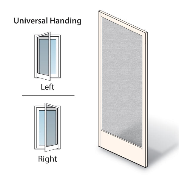 Andersen Frenchwood Hinged Patio Door Universal Hinged Insect Screen FWH3168 in White | windowpartshop.com.