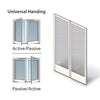 Andersen Frenchwood Hinged Patio Door Double Insect Screen Kit FWH54611 A/P in White | windowpartshop.com.