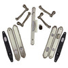 Andersen Whitmore Style (Double Active) Hinged Door Hardware Set in Satin Nickel | windowpartshop.com.