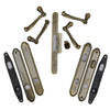 Andersen Whitmore Style (Double Active) Hinged Door Hardware Set in Antique Brass | windowpartshop.com.