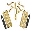 Andersen Covington Style (Double Active) Hinged Door Hardware Set in Bright Brass | windowpartshop.com.