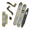 Andersen Covington Style (Single Active) Hinged Door Hardware Set in Antique Brass | windowpartshop.com.