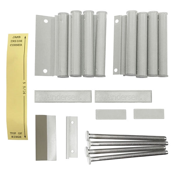 Andersen Double Door Installation Hardware Package for 68 and 611 Doors in White | windowpartshop.com.