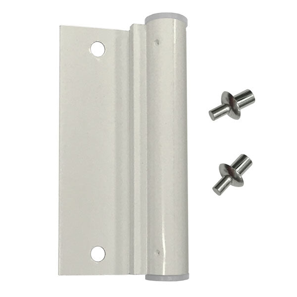 Andersen Lower Hinge Leaf with 2 Large Rivets in White | windowpartshop.com.