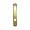 Andersen Newbury Style (Active-Panel) Exterior Escutcheon Plate in Bright Brass finish | windowpartshop.com.