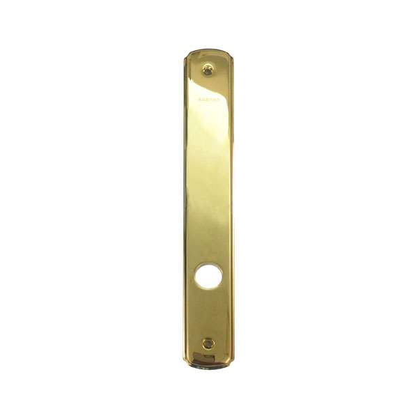 Andersen Newbury Style (Passive-Panel) Interior Escutcheon Plate in Bright Brass finish | windowpartshop.com.