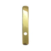 Andersen Newbury Style (Passive-Panel) Exterior Escutcheon Plate in Bright Brass finish | windowpartshop.com.