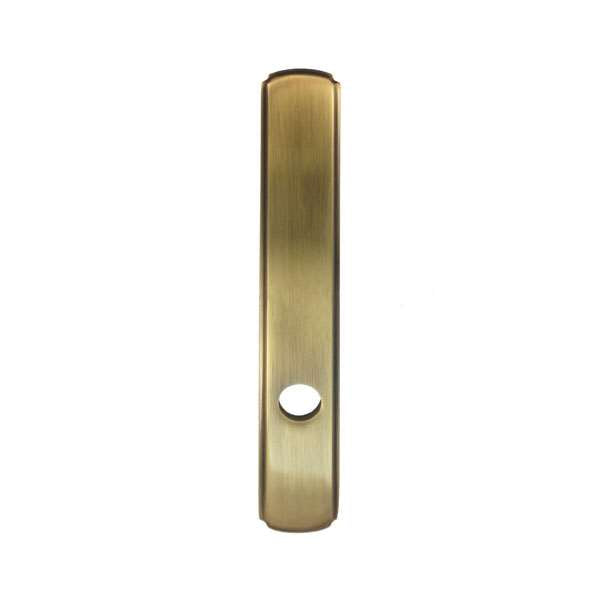 Andersen Newbury Style (Passive-Panel) Exterior Escutcheon Plate in Antique Brass finish | windowpartshop.com.