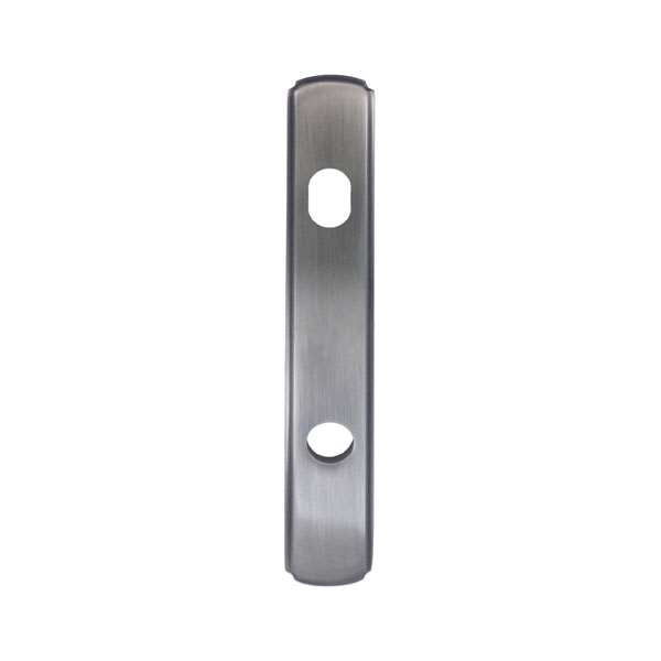 Andersen Newbury Style (Active-Panel) Exterior Escutcheon Plate in Brushed Chrome finish | windowpartshop.com.