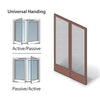 Andersen Frenchwood Hinged Patio Door Double Insect Screen Kit FWH5080 A/P in Terratone | windowpartshop.com.