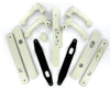 Andersen Albany Style (Double Active) Hinged Door Hardware Set in White | windowpartshop.com.