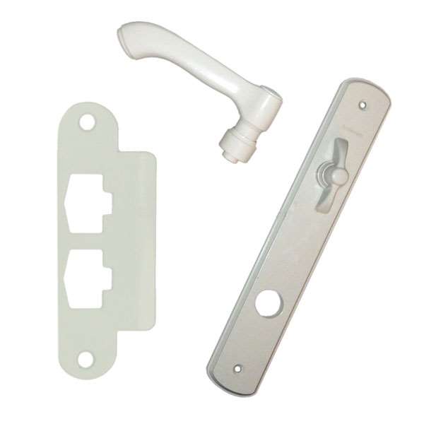 Andersen Albany Style (Single Active) Interior Hardware Set in White - Left Hand - Half Kit | windowpartshop.com.