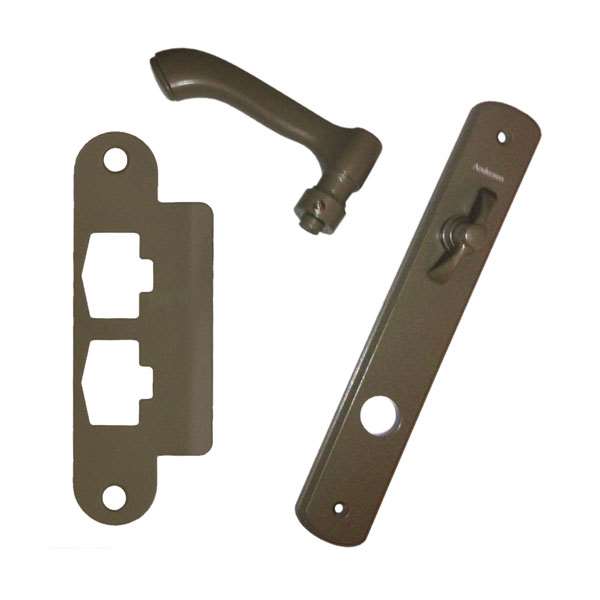 Andersen Albany Style (Single Active) Interior Hardware Set in Stone - Left Hand - Half Kit | windowpartshop.com.