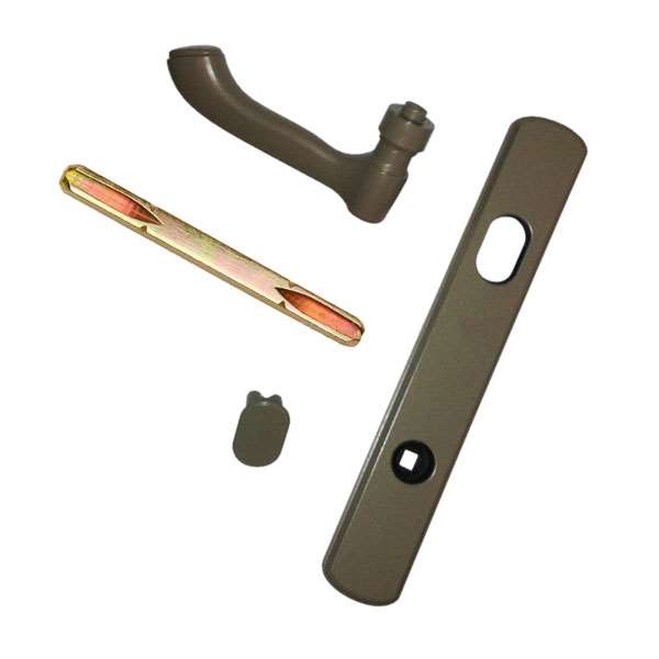 Andersen Albany Style (Single Active) Exterior Hardware Set in Stone - Left Hand - Half Kit | windowpartshop.com.