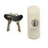 Andersen Albany Style - Exterior Keyed Lock with Keys (Left Hand) in White | windowpartshop.com.