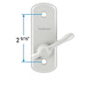 Andersen Albany Style Gliding Door Thumb Latch in White Color | windowpartshop.com.